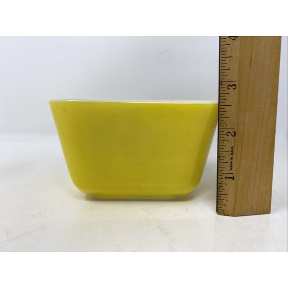 Vintage Pyrex Refrigerator Dish #501-B Yellow 1-1/2 Cup No Lid - Picture 10 of 10